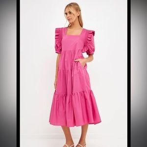 Pink Maxi Dress English factory